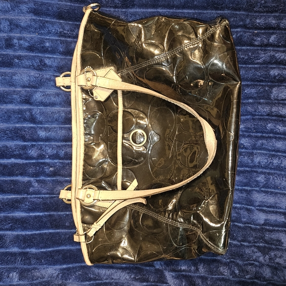 Coach Black and Tan Hobo Bag - Picture 3 of 3